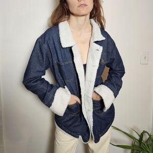 90s Denim and Fuzzy Jacket